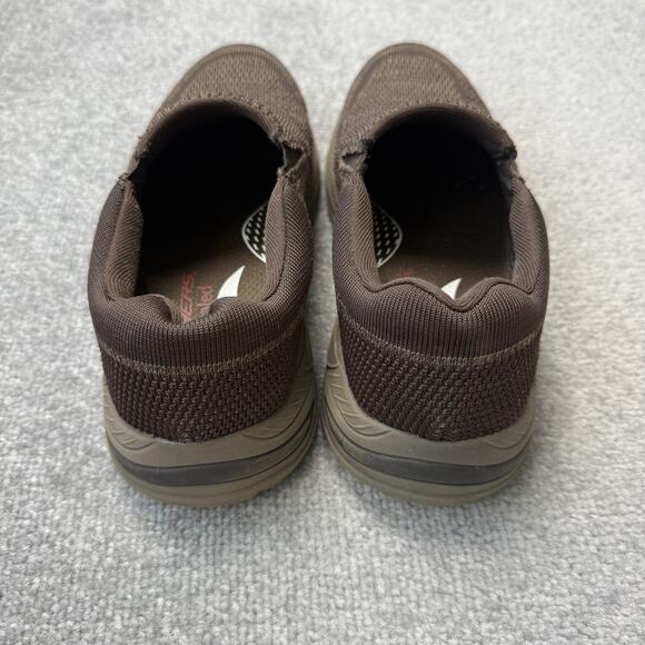 Skechers Shoes Mens Size 8 Brown Arch Fit Air Cooled Slip On Comfort Sneakers - Picture 4 of 12